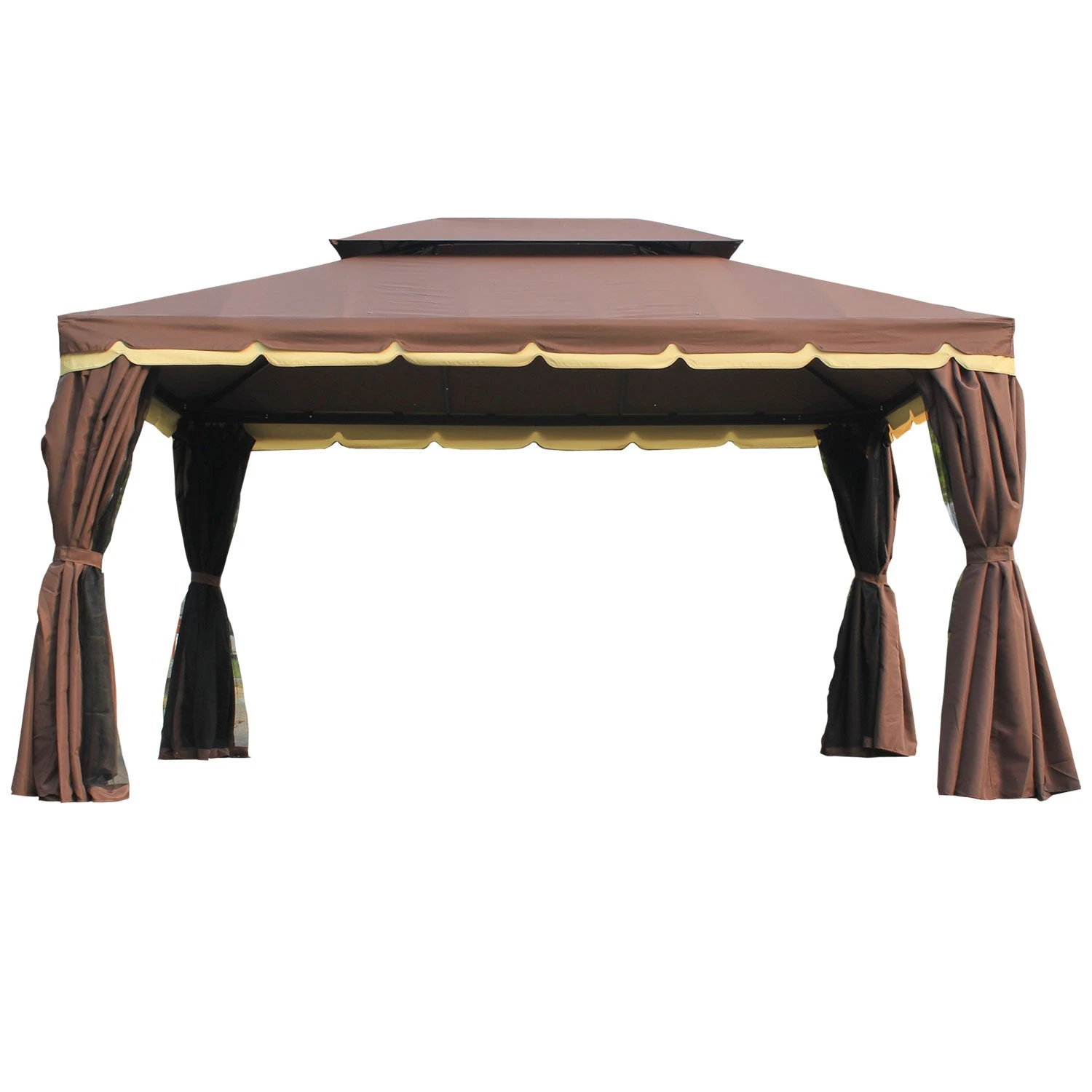 Outsunny Garden Gazebo - Brown 1 Outsunny Garden Gazebo - Brown