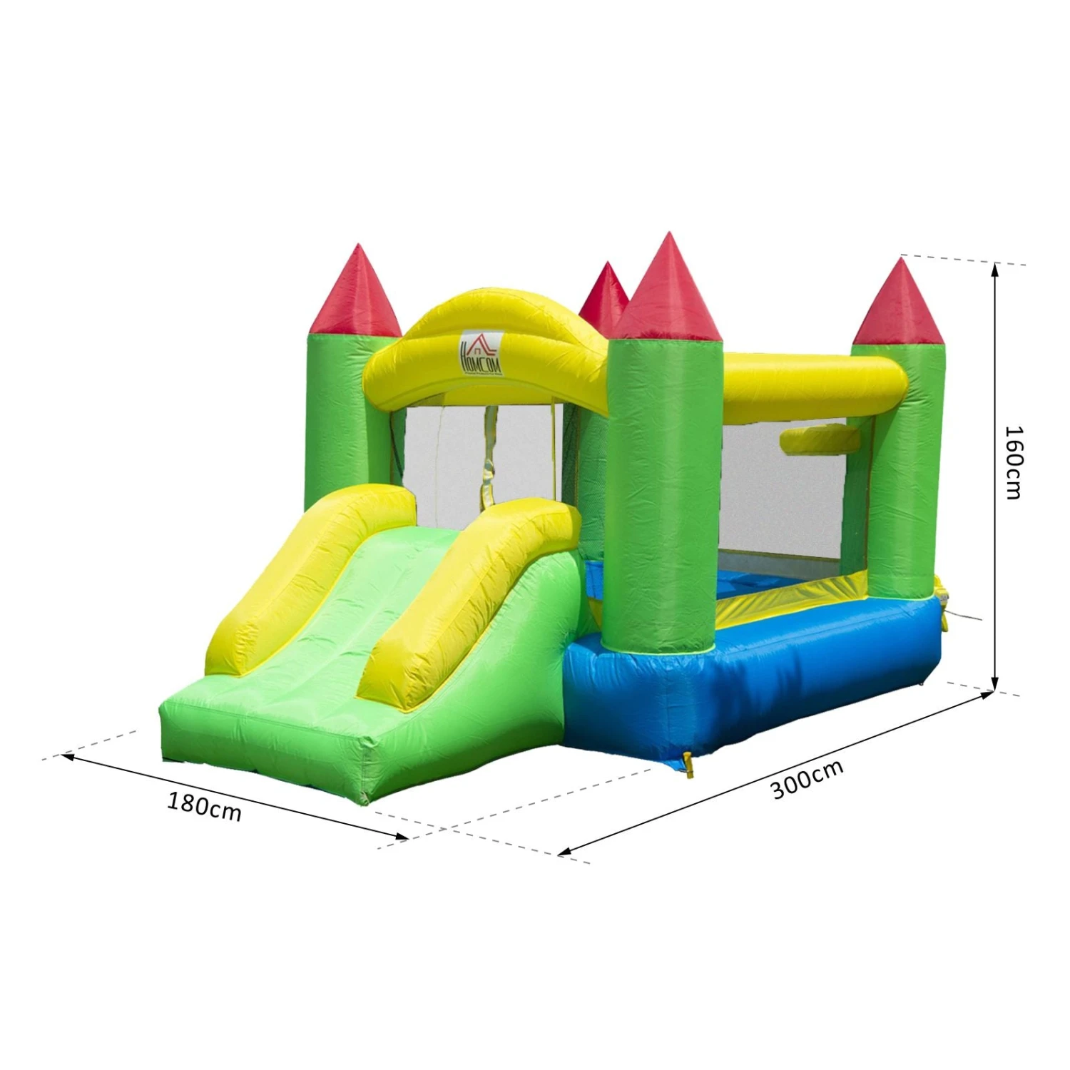 HOMCOM Bouncy Castle - Multi Colour 2 HOMCOM Bouncy Castle - Multi Colour - Image 2