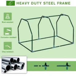 Outsunny 99x71x60cm Mini PVC Cover Steel Frame Greenhouse -OUTSUNNY Store VdMa0917edc605c99