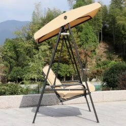 Outsunny 2 Seater Garden Outdoor Swing Chair Lounger Hammock Bench W/ Steel Frame Cushions Adjustable Tilting Canopy Patio Beige 13 Outsunny 2 Seater Garden Outdoor Swing Chair Lounger Hammock Bench W/ Steel Frame Cushions Adjustable Tilting Canopy Patio Beige -OUTSUNNY Store Vumd8a17dc1273722 f2f49fe2 cedc 40a3 9799 d924950ba1f4