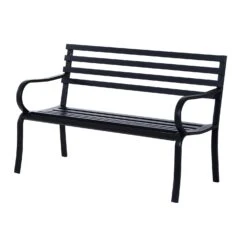 Outsunny Garden Bench - Black -OUTSUNNY Store WEp6e717dc378a47d 4f09cefc d97b 4002 879e 9e8c98dbaa77