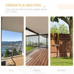 Outsunny-2 Seater Hanging Swing Bench - Wood -OUTSUNNY Store WPAc3a17dc1c12c72