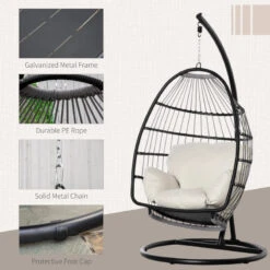 Outsunny Rattan Hanging Egg Chair Black 17 Outsunny Rattan Hanging Egg Chair Black -OUTSUNNY Store WTd7561801c81fd76 jpg
