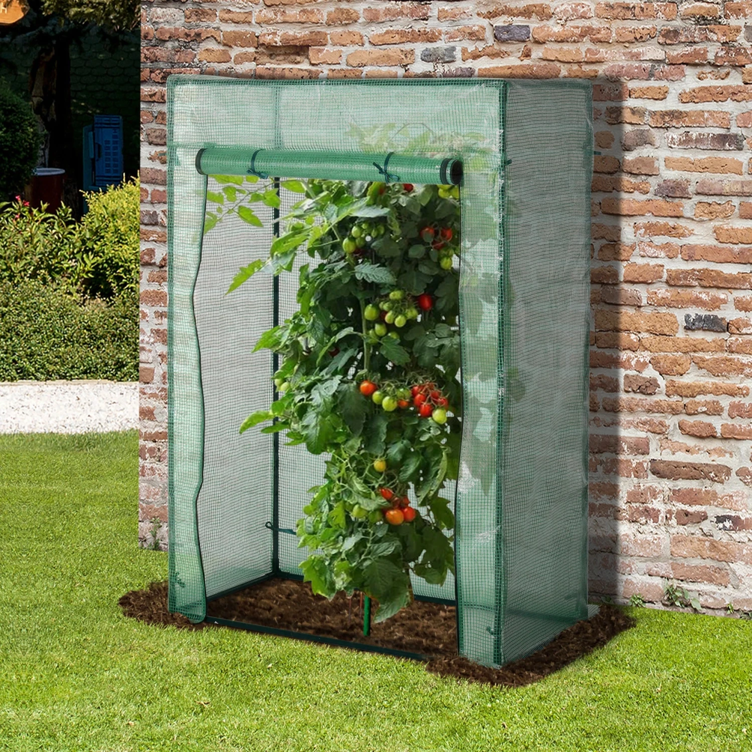 Outsunny Mini Greenhouse 100 X 50 X 150cm - Green 2 Outsunny Mini Greenhouse 100 X 50 X 150cm - Green - Image 2