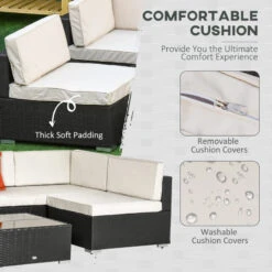 Outsunny Outdoor Rattan Furniture Sectional Sofa Set 7 Piece - Brown & Cream 16 Outsunny Outdoor Rattan Furniture Sectional Sofa Set 7 Piece - Brown & Cream -OUTSUNNY Store Wk2b1018679011d9d jpg