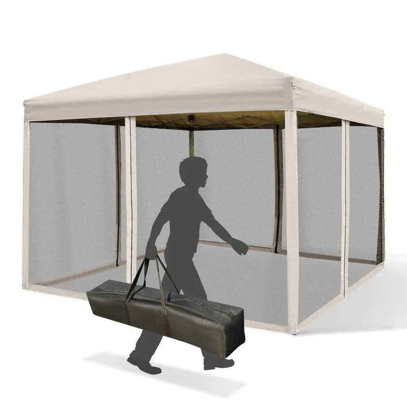 Outsunny 3 X 3(m) Pop Up Gazebo Beige 3 Outsunny 3 X 3(m) Pop Up Gazebo Beige - Image 3