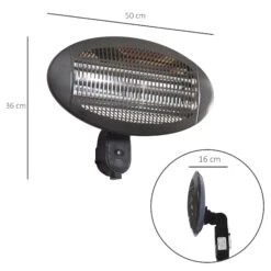 Outsunny Wall Mount Electric Infrared Patio Heater 220V-240V Black 11 Outsunny Wall Mount Electric Infrared Patio Heater 220V-240V Black -OUTSUNNY Store WvYa1217edc657c65