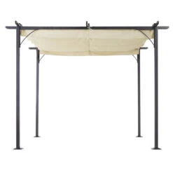 Outsunny Outdoor Metal Pergola With Retractable Awning Canopy 3x3m - Beige 19 Outsunny Outdoor Metal Pergola With Retractable Awning Canopy 3x3m - Beige -OUTSUNNY Store WxL3d618379073ae7 jpg