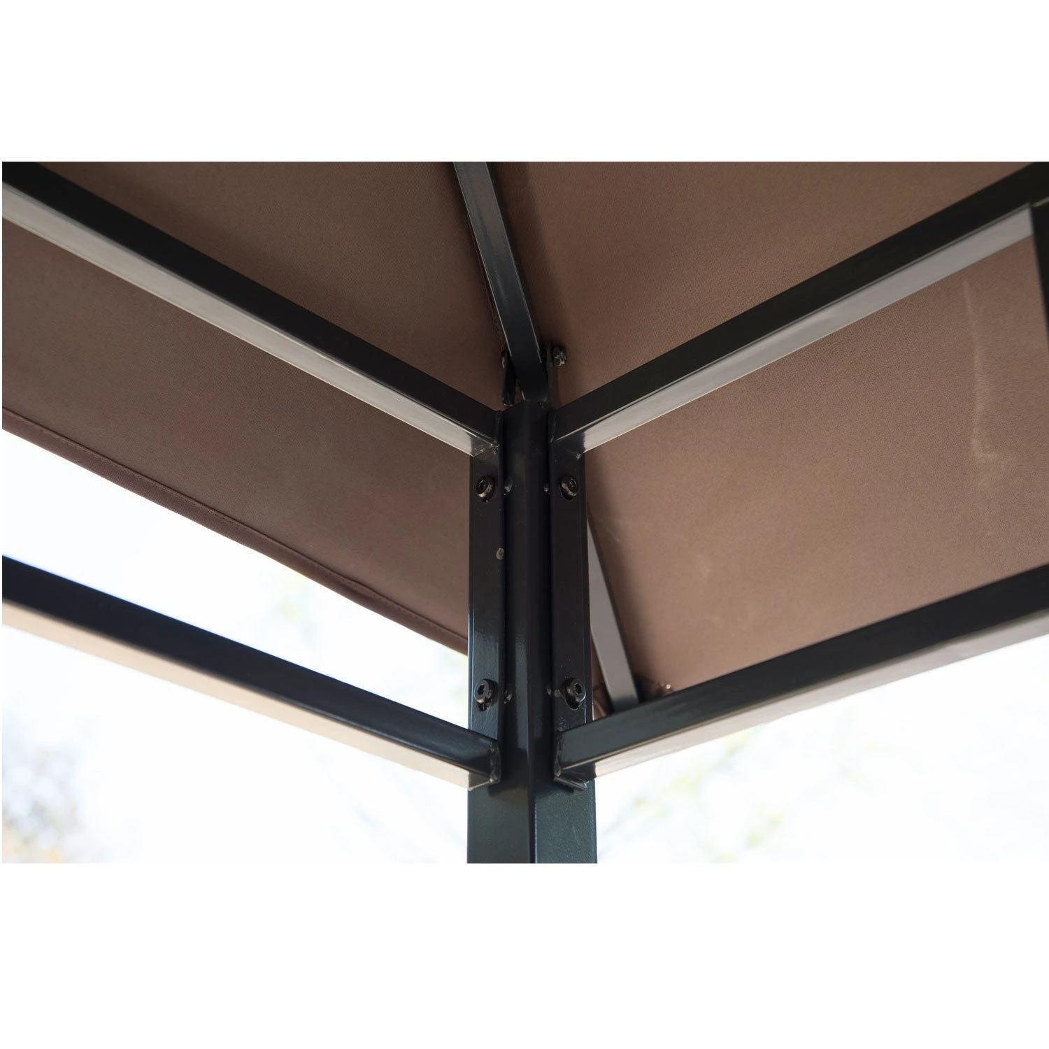 Outsunny Grill Gazebo Brown 6 Outsunny Grill Gazebo Brown - Image 6