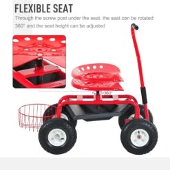 Outsunny Gardening Planting Rolling Cart Red 12 Outsunny Gardening Planting Rolling Cart Red -OUTSUNNY Store X7ga0917ee2cefb48 0bb93eb9 720c 4beb aebe 24e0b5cc20e9