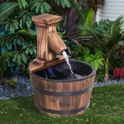 Outsunny Barrel Garden Water Fountain 13 Outsunny Barrel Garden Water Fountain -OUTSUNNY Store XPf6dc17dc40b24d0 84077766 7176 4aca a4d3 620dc987f377