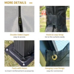 Outsunny Hardtop Gazebo 3x3.6m - Grey -OUTSUNNY Store XSo7561811dea717a jpg