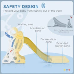 AIYAPLAY Children's Slide For 1.5-3 Years Old, - Blue And Grey -OUTSUNNY Store XTLa09185a5359cf5 jpg