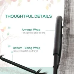 Outsunny Patio Lounge Chair - Grey -OUTSUNNY Store YaF88c17edc650121