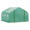 Outsunny Greenhouse Polytunnel 4.47x3x2m - Green