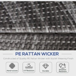 Outsunny Garden Daybed With Cushions - Grey With Blue Cushions 16 Outsunny Garden Daybed With Cushions - Grey With Blue Cushions -OUTSUNNY Store Zcn9161803be56c95 jpg