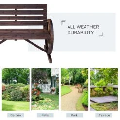 Outsunny Garden Bench - Brown 14 Outsunny Garden Bench - Brown -OUTSUNNY Store asm35017dc378a2cb a61ee4ae 475e 441c b15e dc975df984f8