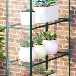 Outsunny Mini Greenhouse With 4 Tier 143 L X 73W X 195H Cm 18 Outsunny Mini Greenhouse With 4 Tier 143 L X 73W X 195H Cm -OUTSUNNY Store azs3d618450f5a4fb jpg