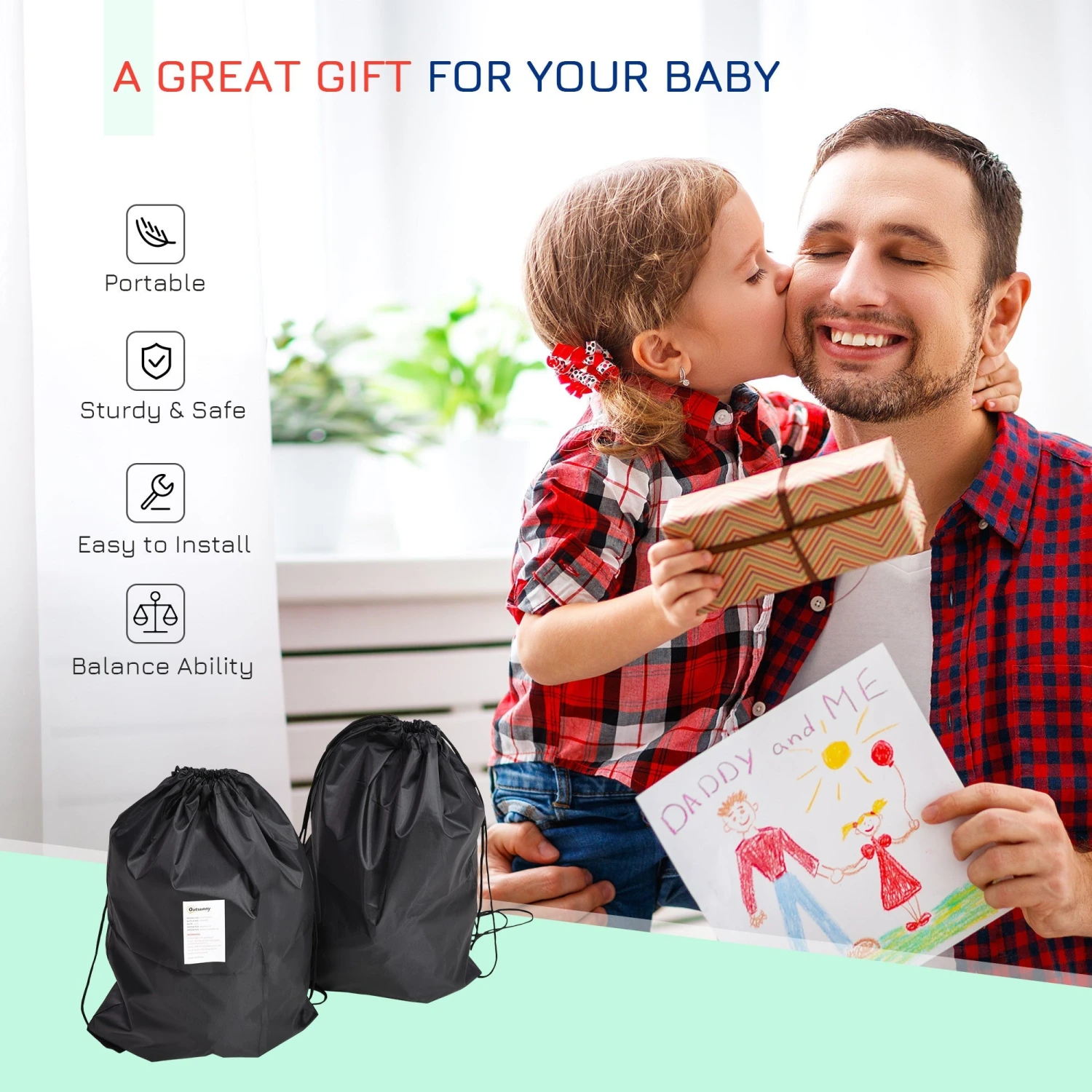 Outsunny Kids Climbing Rope Set 4 Outsunny Kids Climbing Rope Set - Image 4