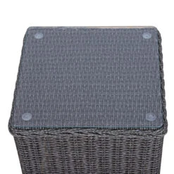 Outsunny Garden Sofa Chair & Stool With Table Set - Grey -OUTSUNNY Store bYcbc71809cba44bf JPG