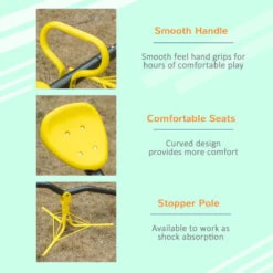 Outsunny See Saw For Ages 3-7 Years, Yellow -OUTSUNNY Store cJnb1017f8b4753ea jpg