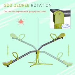 HOMCOM Kids Seesaw - Green -OUTSUNNY Store d3A1ca17dc1659e9c