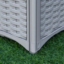 Outsunny Raised Bed Plastic Set Of 4 40x40x44cm - Grey -OUTSUNNY Store eWEfc91801c9faaa0 jpg