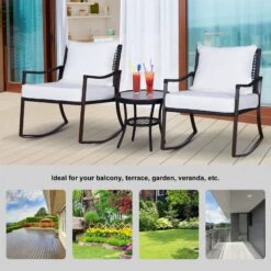 Outsunny-Rattan Rocking Chair Set 12 Outsunny-Rattan Rocking Chair Set -OUTSUNNY Store egNa0917eecc2a014