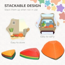ZONEKIZ Balance Stepping Stones 11 Piece -OUTSUNNY Store ez0b101888f5cfce6 jpg