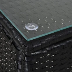 Outsunny Rattan Lounge Set With Side Table - Black -OUTSUNNY Store f9O3d617eecc29e65 jpg