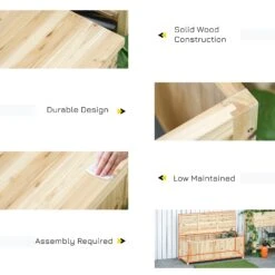 Outsunny Garden Bench - Natural -OUTSUNNY Store fBq52517dc177f10d 04c0f670 c3cf 42b0 8d9f 6418816a2a02