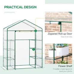 Outsunny Mini Greenhouse With 4 Tier 143 L X 73W X 195H Cm 14 Outsunny Mini Greenhouse With 4 Tier 143 L X 73W X 195H Cm -OUTSUNNY Store fJf88c18450f5a4f7 jpg