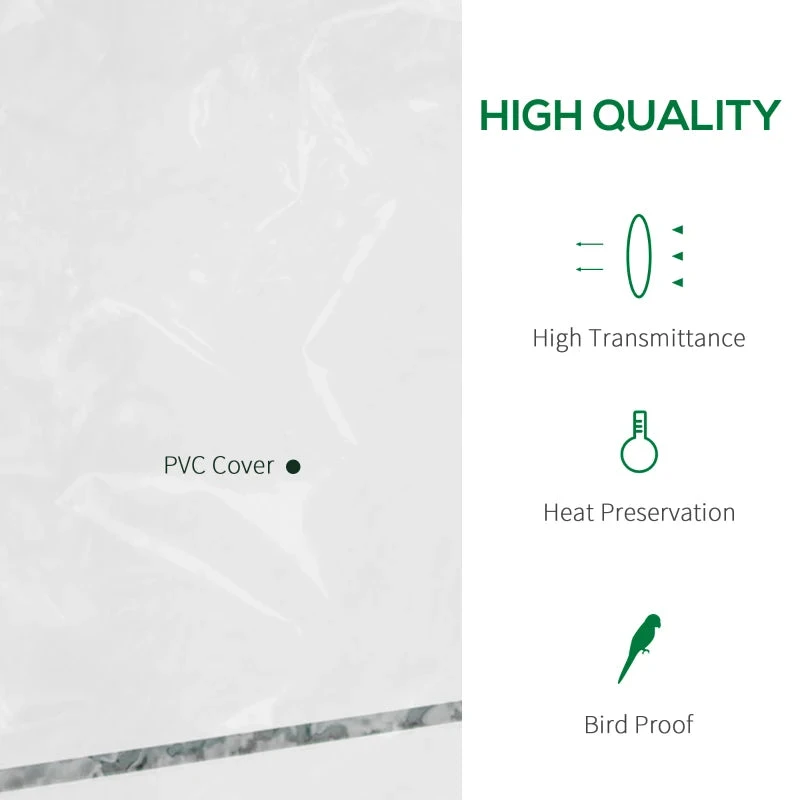 Outsunny Mini Greenhouse With 4 Tier 143 L X 73W X 195H Cm 4 Outsunny Mini Greenhouse With 4 Tier 143 L X 73W X 195H Cm - Image 4