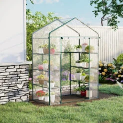 Outsunny Mini Greenhouse With 4 Tier 143 L X 73W X 195H Cm 19 Outsunny Mini Greenhouse With 4 Tier 143 L X 73W X 195H Cm -OUTSUNNY Store gKO90f18450f5be20 jpg