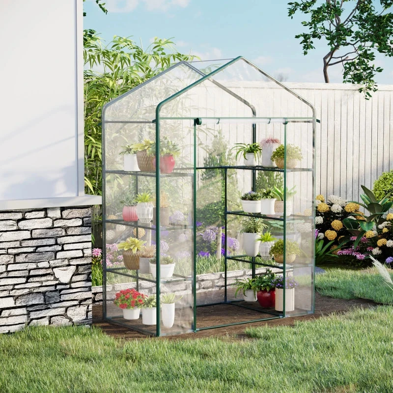 Outsunny Mini Greenhouse With 4 Tier 143 L X 73W X 195H Cm 10 Outsunny Mini Greenhouse With 4 Tier 143 L X 73W X 195H Cm - Image 10