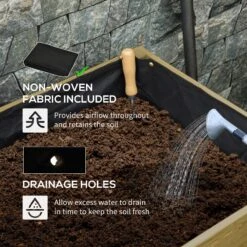 Outsunny Raised Garden Bed Elevated Wood Planter Box 13 Outsunny Raised Garden Bed Elevated Wood Planter Box -OUTSUNNY Store hGq9d317e70daf1dc f90c357a d623 4738 bf14 f25343b21512