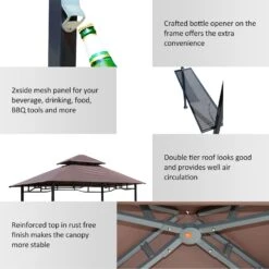 Outsunny Grill Gazebo Brown 13 Outsunny Grill Gazebo Brown -OUTSUNNY Store hLT6dc17dc478f442 6e35b265 4de1 4bf6 a7c7 79f1f902632f