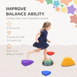 ZONEKIZ Balance Stepping Stones 5 Piece 14 ZONEKIZ Balance Stepping Stones 5 Piece -OUTSUNNY Store hak3181890b05e118 jpg