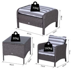 Outsunny Outdoor Rattan 2 Seater With Footstools - Dark Grey 13 Outsunny Outdoor Rattan 2 Seater With Footstools - Dark Grey -OUTSUNNY Store i0ya1217eecc299ca jpg