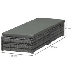 Outsunny Rattan Reclining Lounger - Grey 16 Outsunny Rattan Reclining Lounger - Grey -OUTSUNNY Store iAQa1217eecc29e19 jpg 66120b1c 666b 4076 be12 4729c0de1546