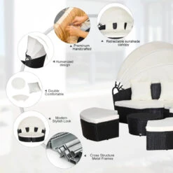 Outsunny Outdoor Daybed With Cushions - Black -OUTSUNNY Store iJJ88c1803f6e7a45 jpg