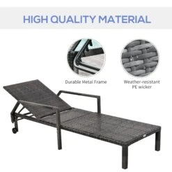 Outsunny Rattan Single Lounge - Grey -OUTSUNNY Store ixI88c17eecc2a41a dd618464 3d77 4708 8609 460c418d6d41