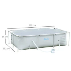 Outsunny Steel Frame Swimming Pool W/ Filter Pump And Reinforced Sidewalls Rust Resistant 13 Outsunny Steel Frame Swimming Pool W/ Filter Pump And Reinforced Sidewalls Rust Resistant -OUTSUNNY Store izNa121808eae3140 jpg