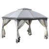 Outsunny 3.7 X 3(m) Metal Gazebo Grey