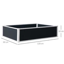Outsunny Garden Raised Bed 120x90x30 Cm - Grey -OUTSUNNY Store kQ2a1217f6895d93d jpg