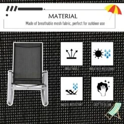 Outsunny Rocking Chair Sun Lounger Garden Seat Patio High Back Texteline Black 14 Outsunny Rocking Chair Sun Lounger Garden Seat Patio High Back Texteline Black -OUTSUNNY Store kWD5bd17dc39d449c