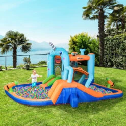 Outsunny Bouncy Castle With Paddling Pool And Sprinkler - Narwhals 20 Outsunny Bouncy Castle With Paddling Pool And Sprinkler - Narwhals -OUTSUNNY Store kl16ff185b972e33d jpg