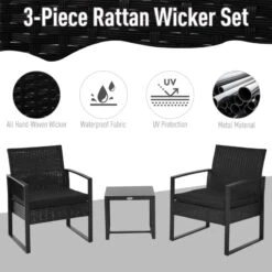 Outsunny Rattan Bistro Set - Black 12 Outsunny Rattan Bistro Set - Black -OUTSUNNY Store l6ja0917eecc2a2c3 jpg
