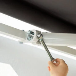 Outsunny Retractable Sun Shade 3.5 X 2.5m - Grey -OUTSUNNY Store lI1fc91815cd30ca4 jpg