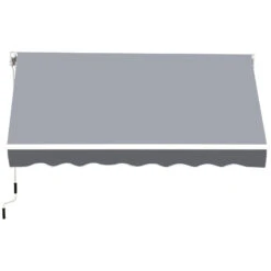 Outsunny Retractable Awning 2.5m X 2m - Grey -OUTSUNNY Store lPMdaa17f62ef8cd7 jpg